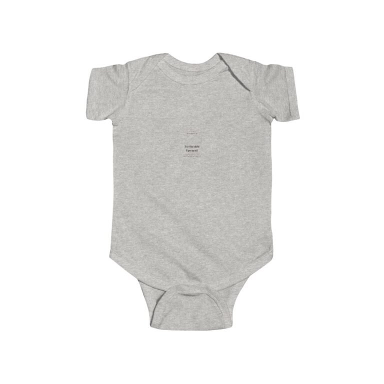 Baby crawling in For This Child I Prayed bodysuit