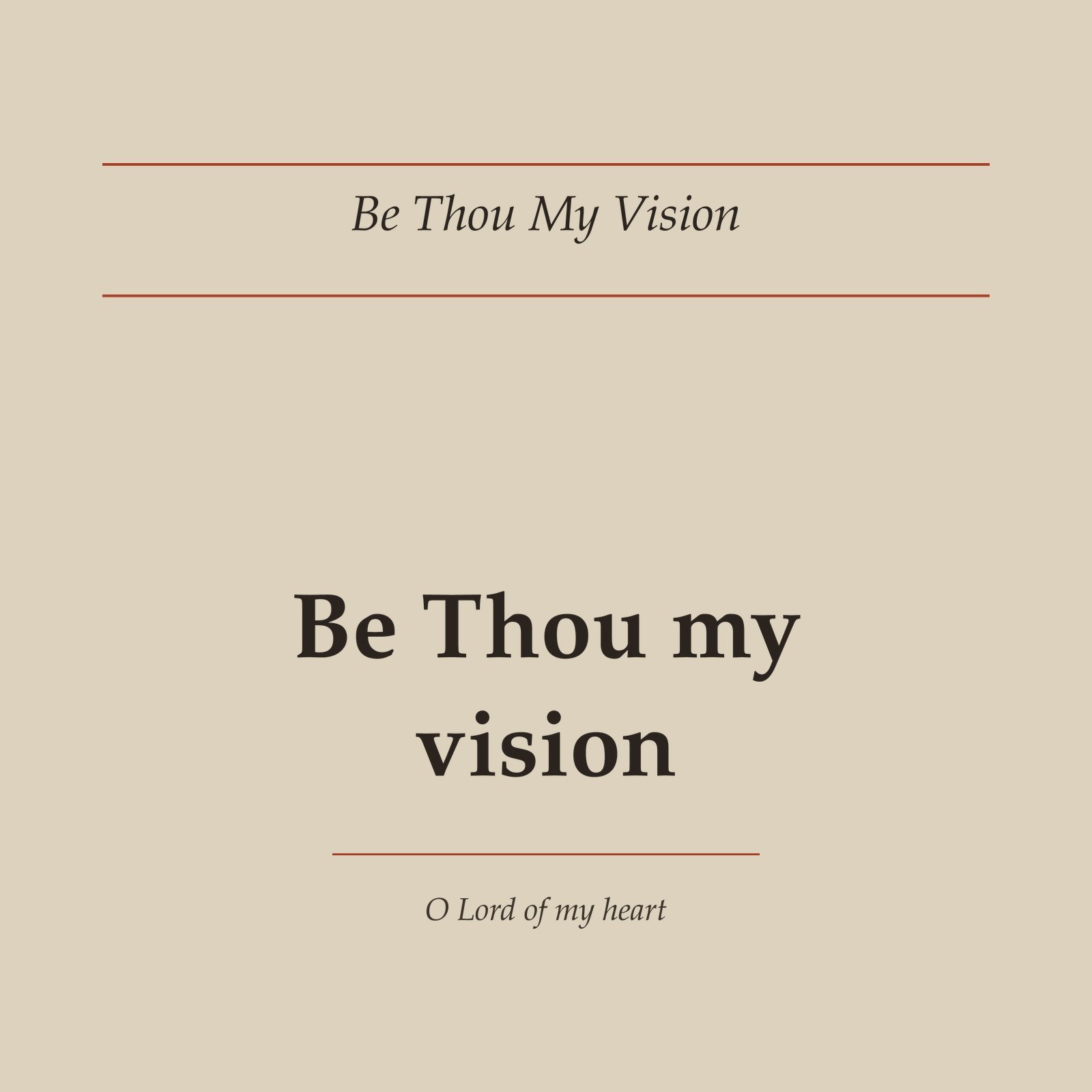 Be Thou My Vision Hoodie