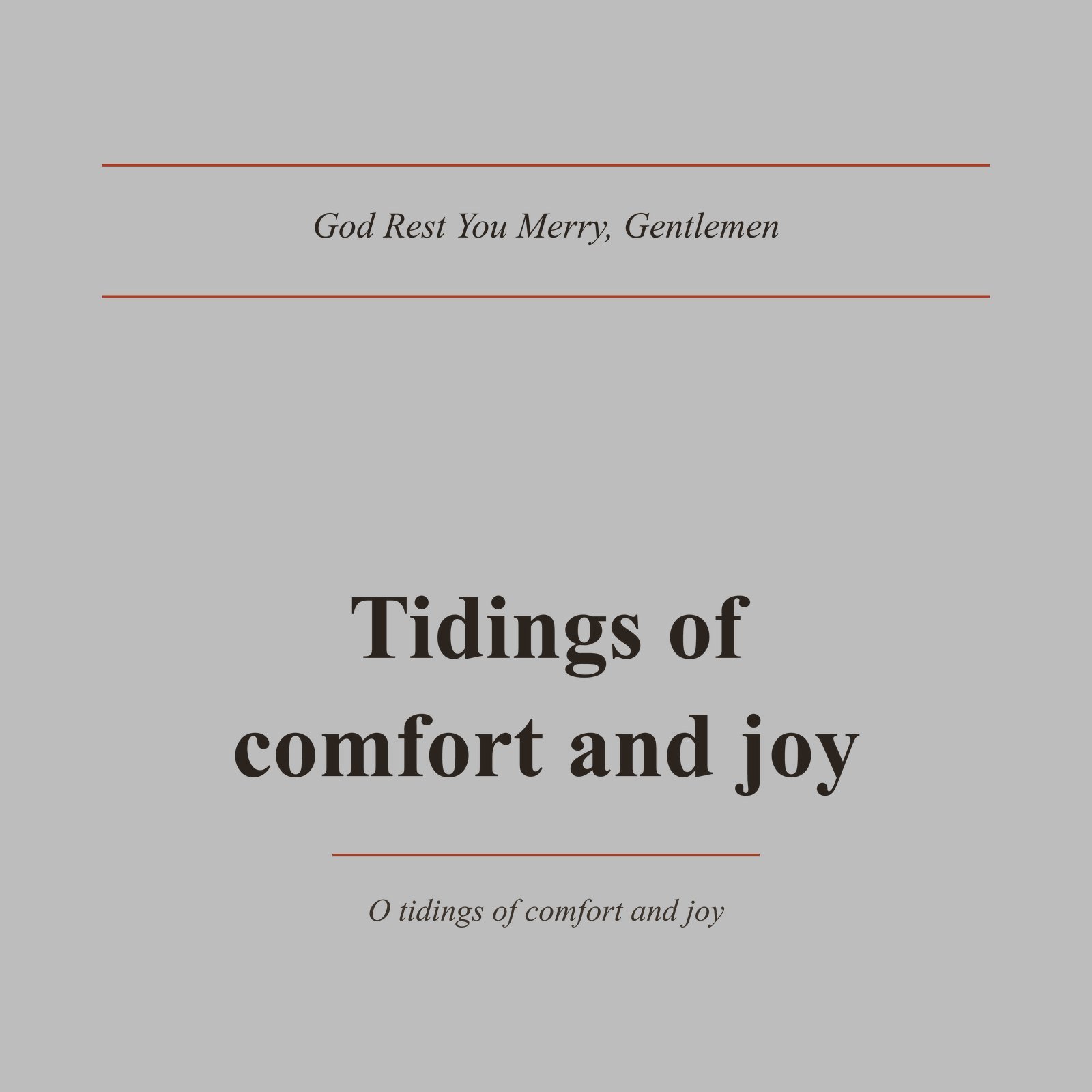 God Rest You Merry, Gentlemen Tee