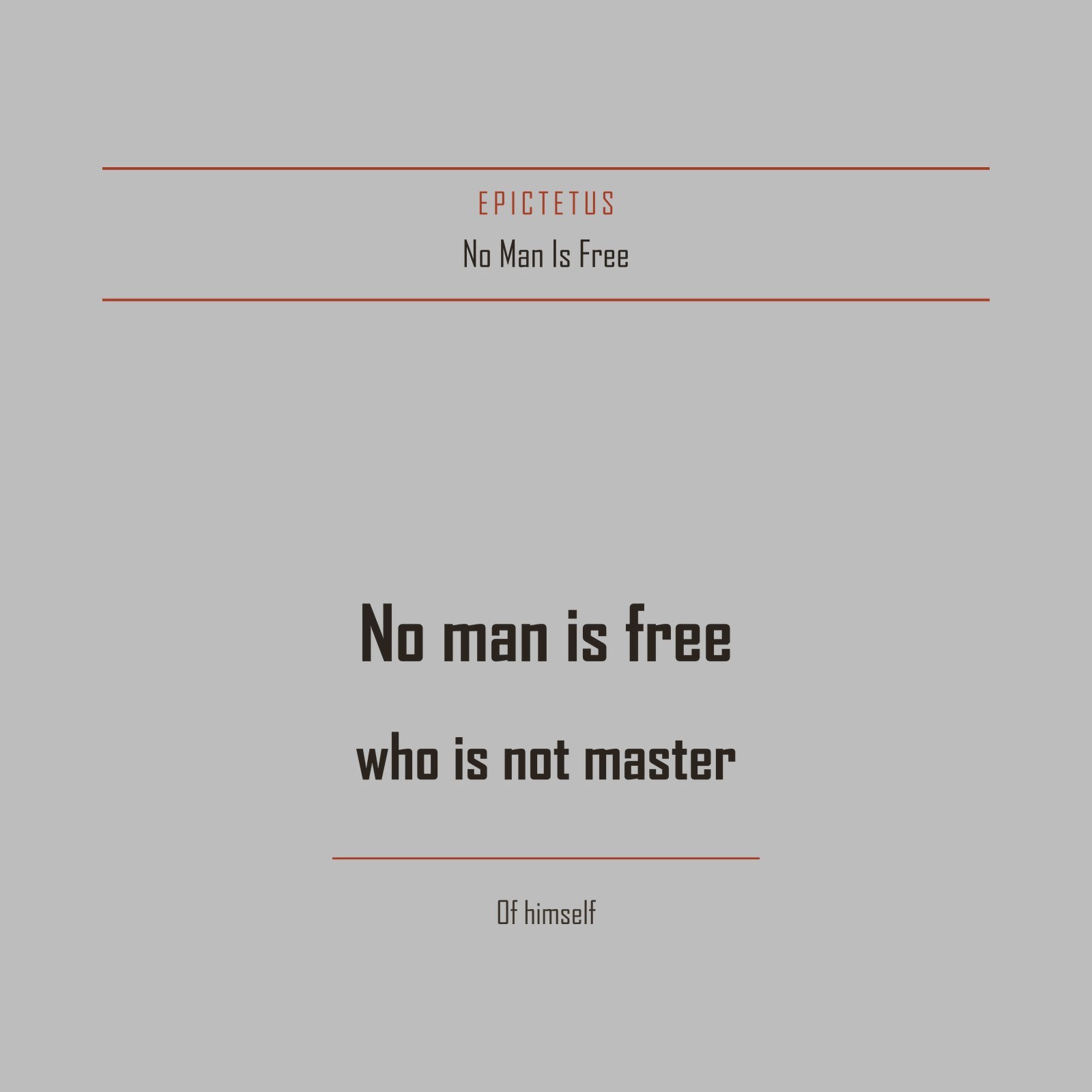 No Man Is Free Tee