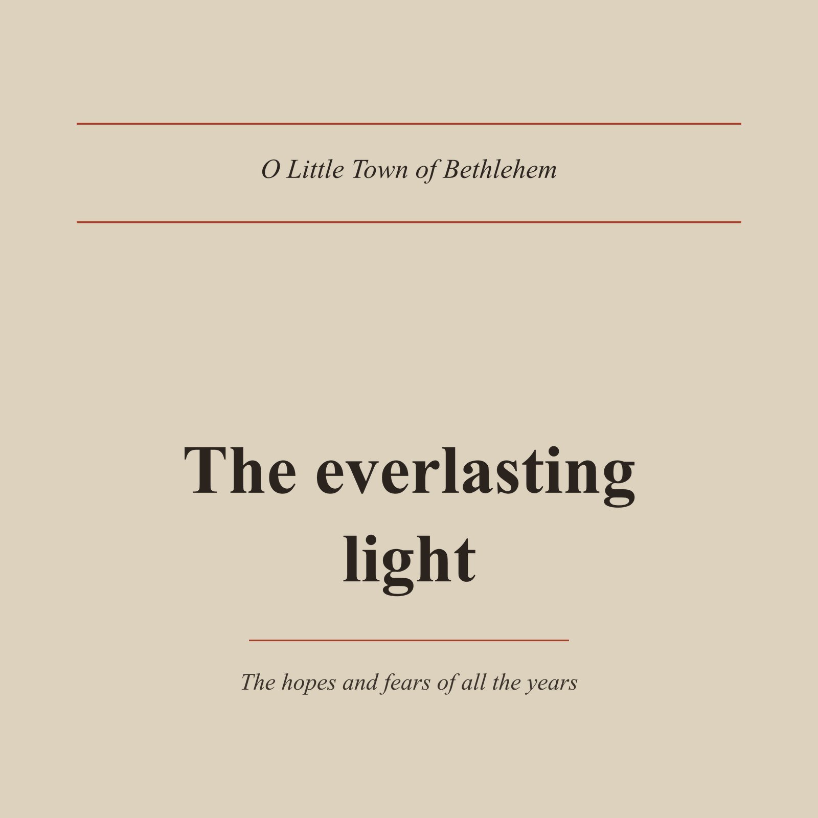 O Little Town of Bethlehem Hoodie