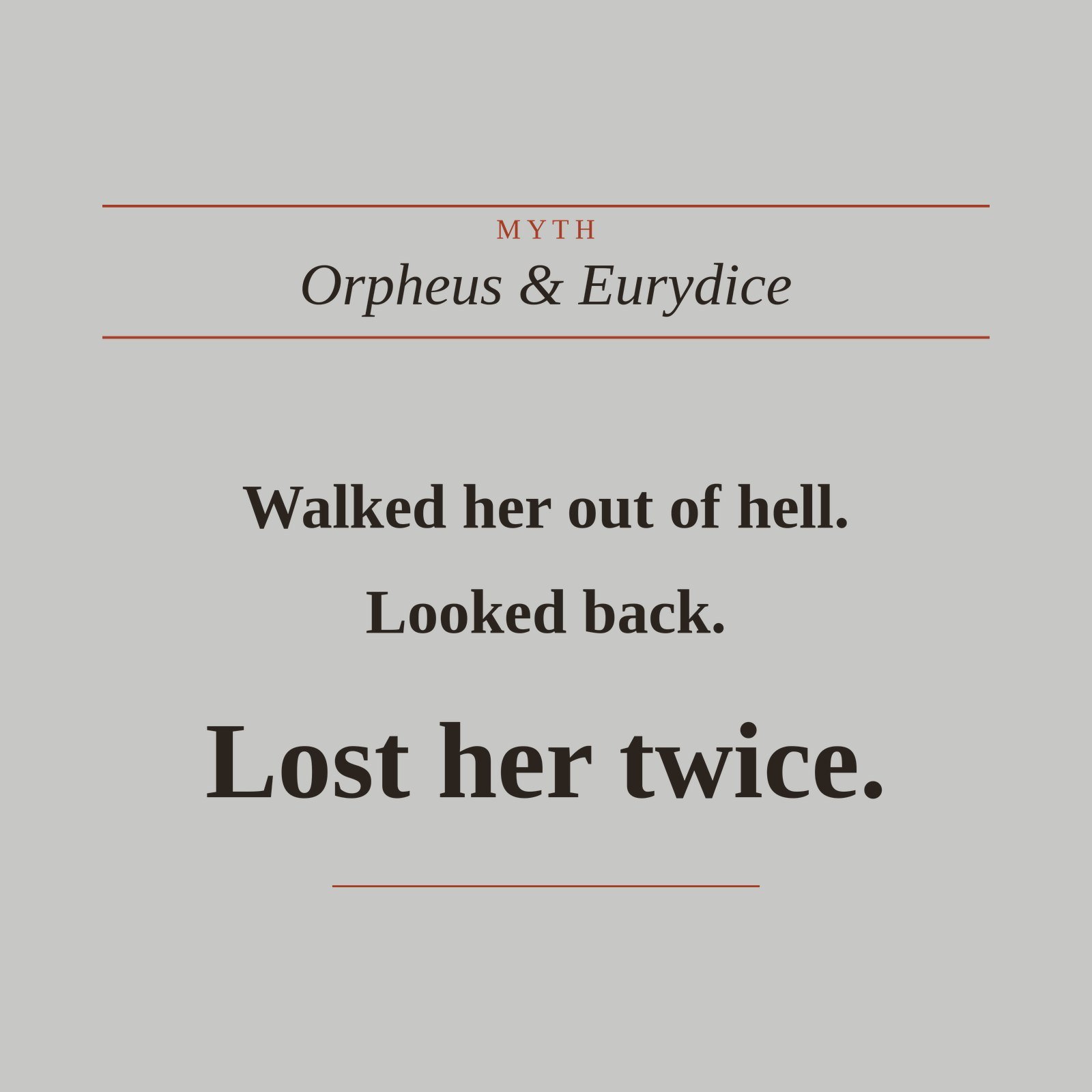 Orpheus Tee