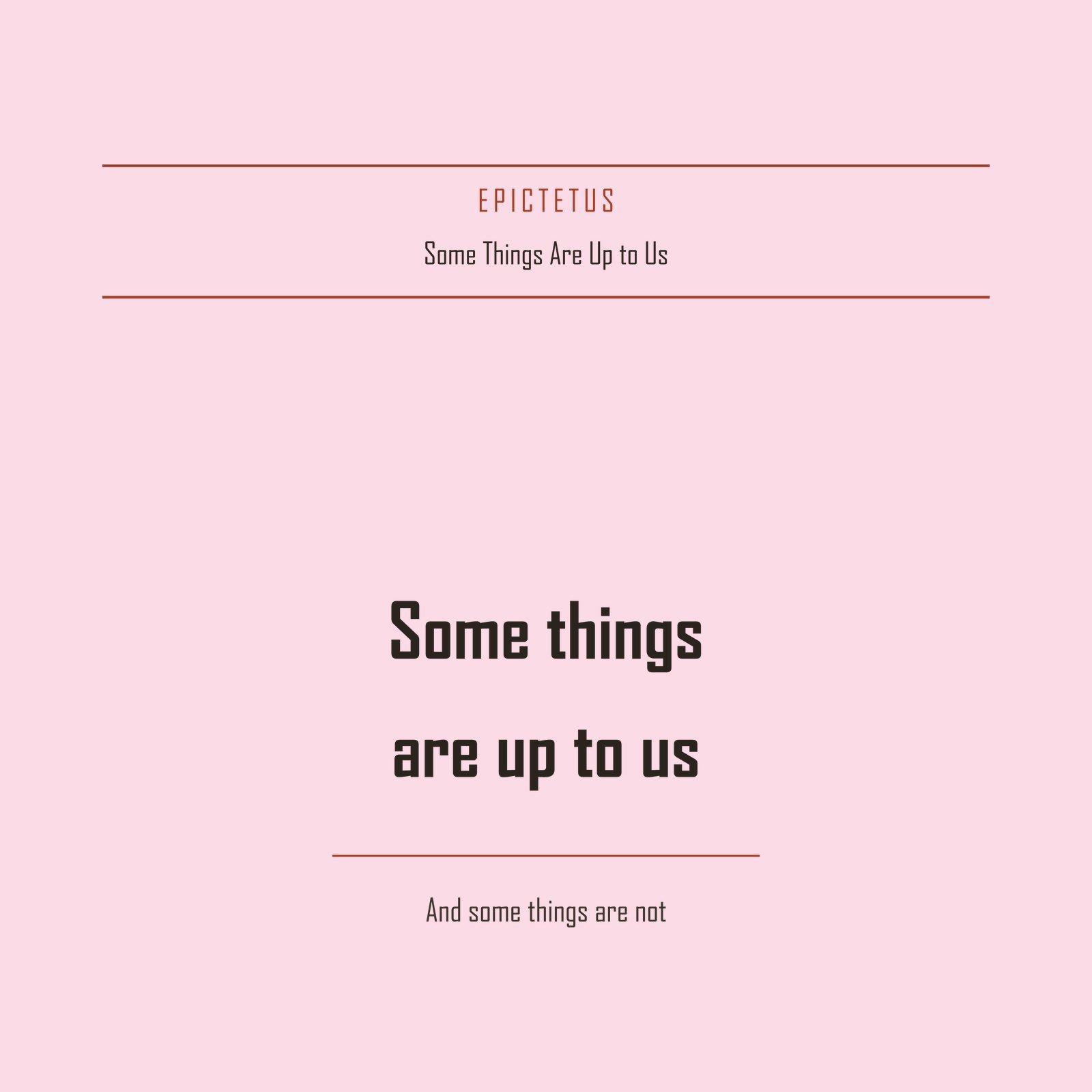 Some Things Are Up to Us Hoodie