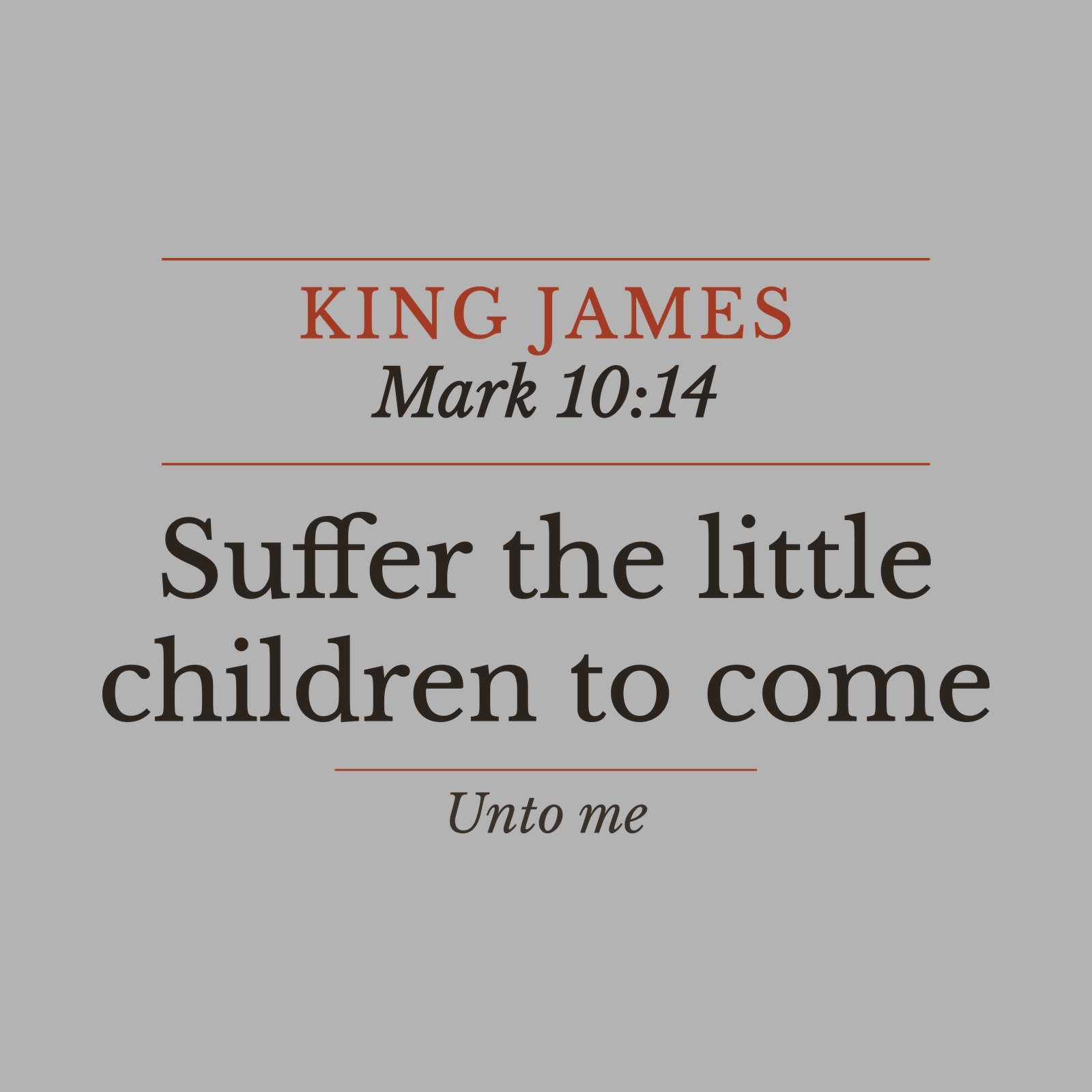 Suffer the Little Children Baby Bodysuit