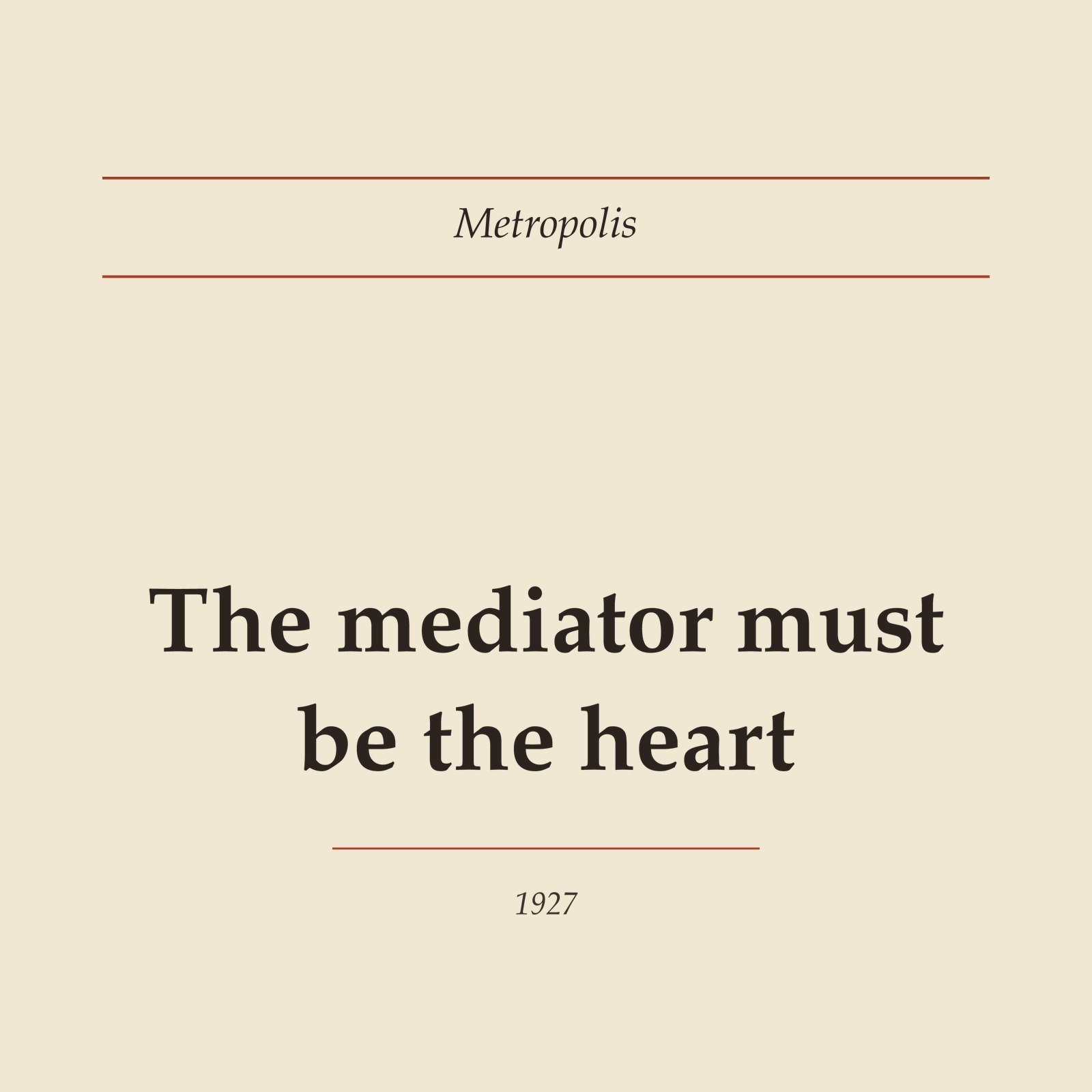The Mediator Must Be the Heart Tee